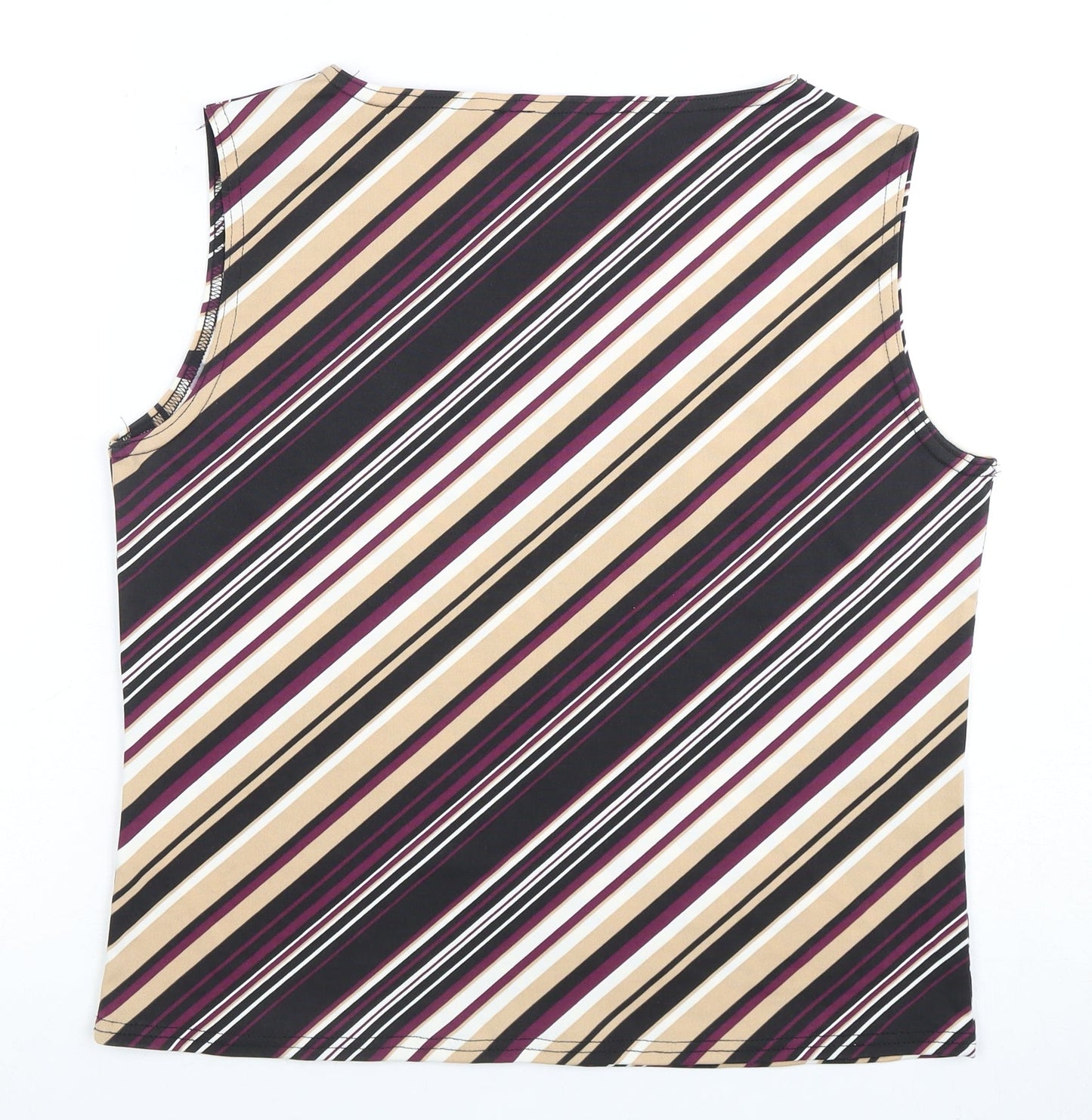 New Look Women's Multicoloured Striped Tank Size 16