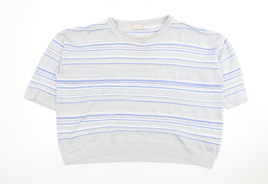 Marks and Spencer Women's Multicoloured Striped T-Shirt, Size 20