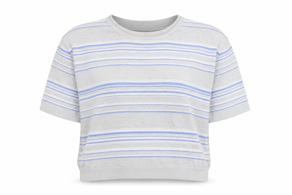 Marks & Spencer Women's Multicoloured Striped T-Shirt, Size 20