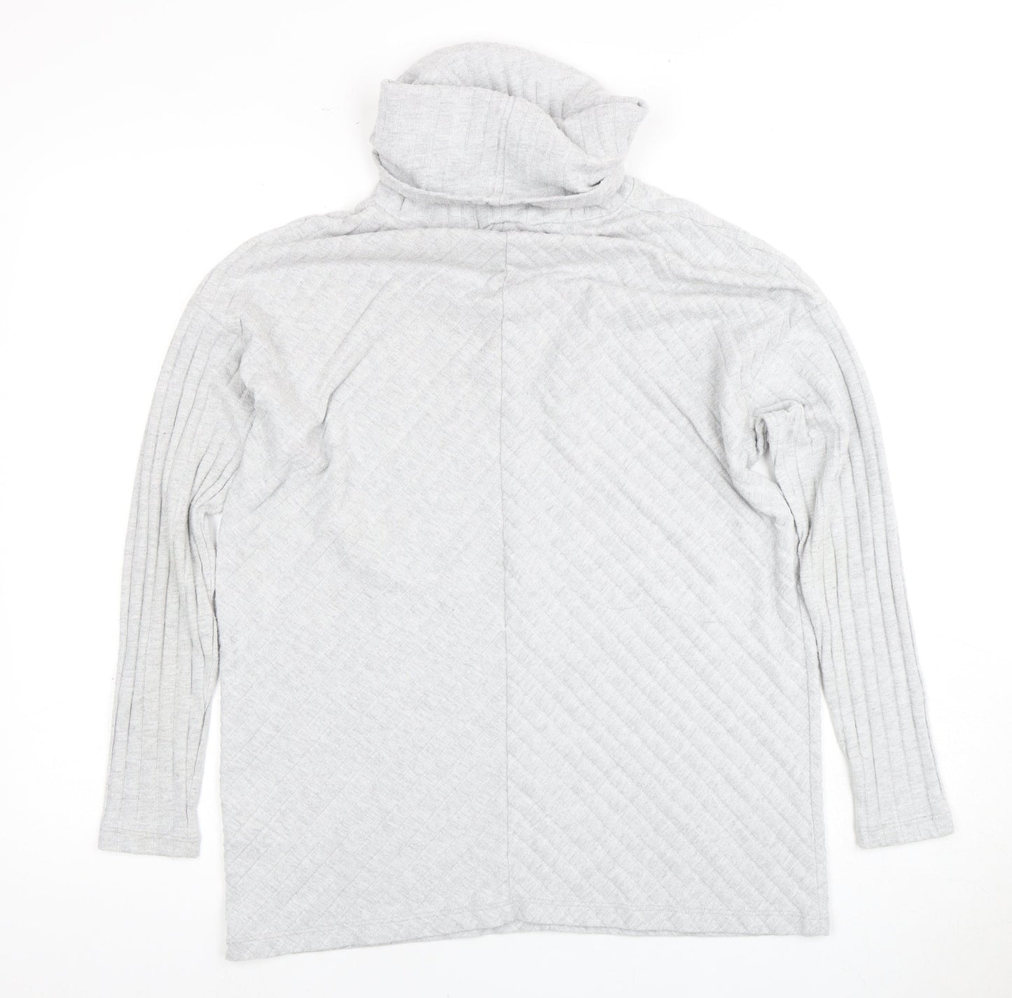 Lipsy Women's Grey Roll Neck Jumper Size 12