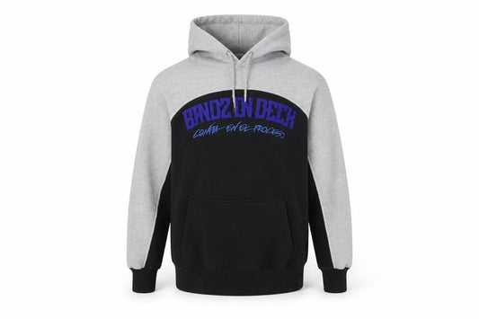 Bandz On Deck Men's Black Grey Hoodie Small