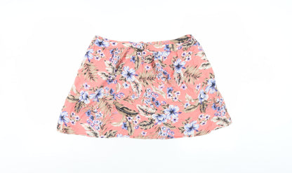 New Look Women's Multicoloured A-Line Skirt, Size 14