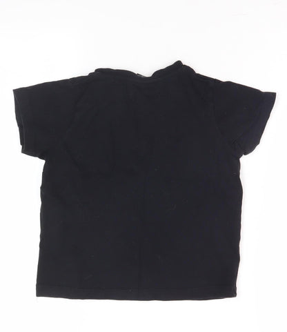 Back view of Xbox boys’ black graphic t-shirt, age 8, gaming style