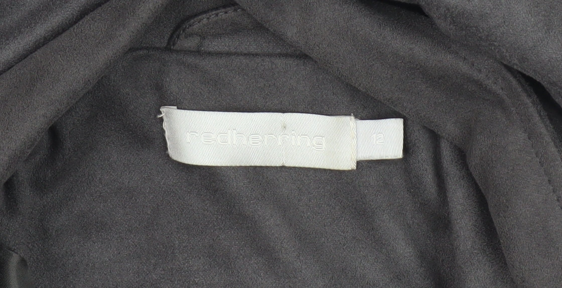 Red Herring Grey Women’s Biker Jacket Size 12