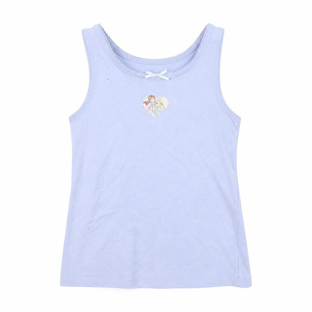 Disney Frozen Girls Blue Tank Top 4-5 Yrs