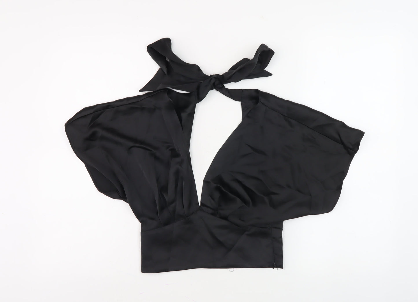 Zara Women's Black Halter Top, Size 6