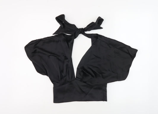 Zara Women's Black Halter Top, Size 6