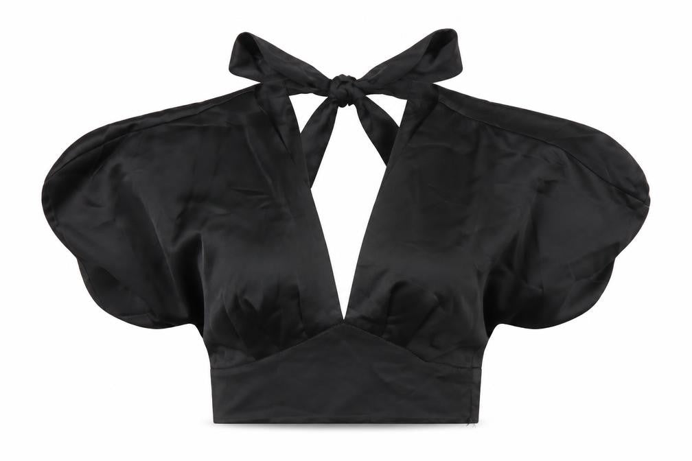 Zara Women's Black Halter Top, Size 6