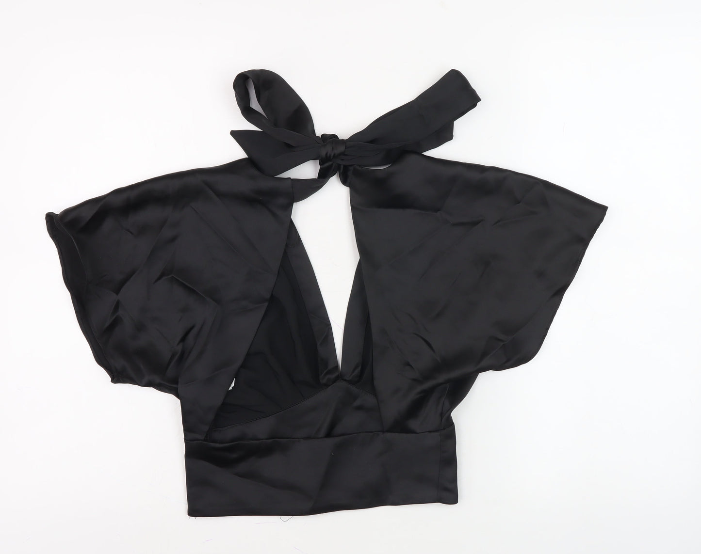 Zara Women's Black Halter Top, Size 6