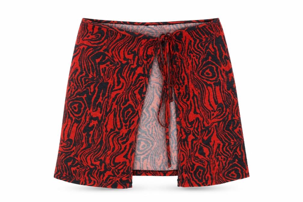 Collusion Women's Multicoloured Skirt, Size 8, Animal Print