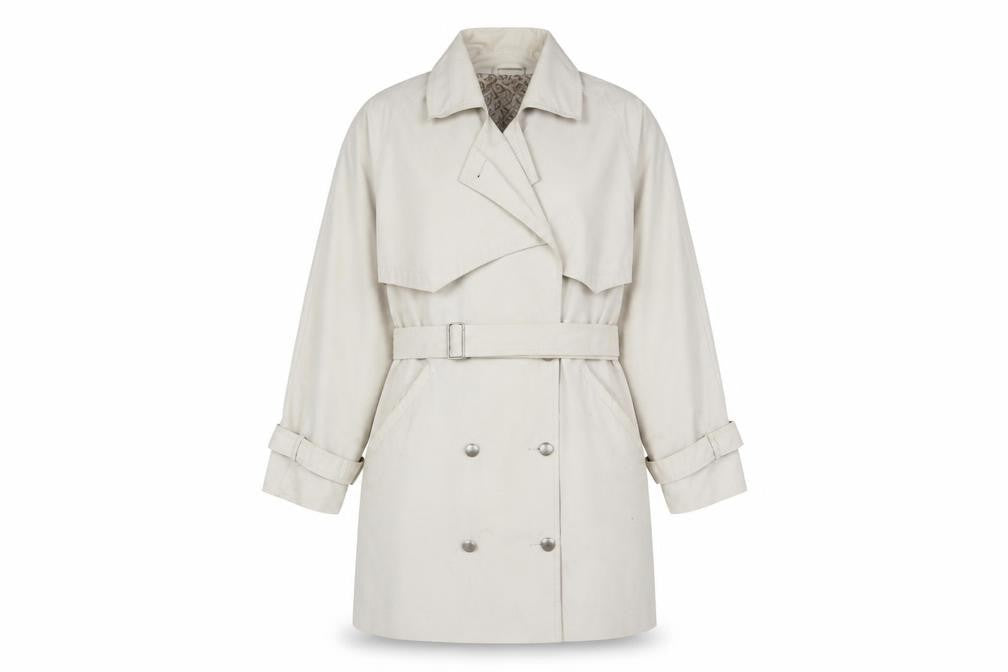 Dorothy Perkins Women's Beige Trench Coat Size 10