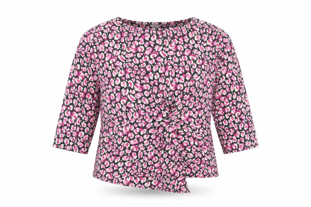 M&Co Women's Pink Animal Print Blouse Size 22