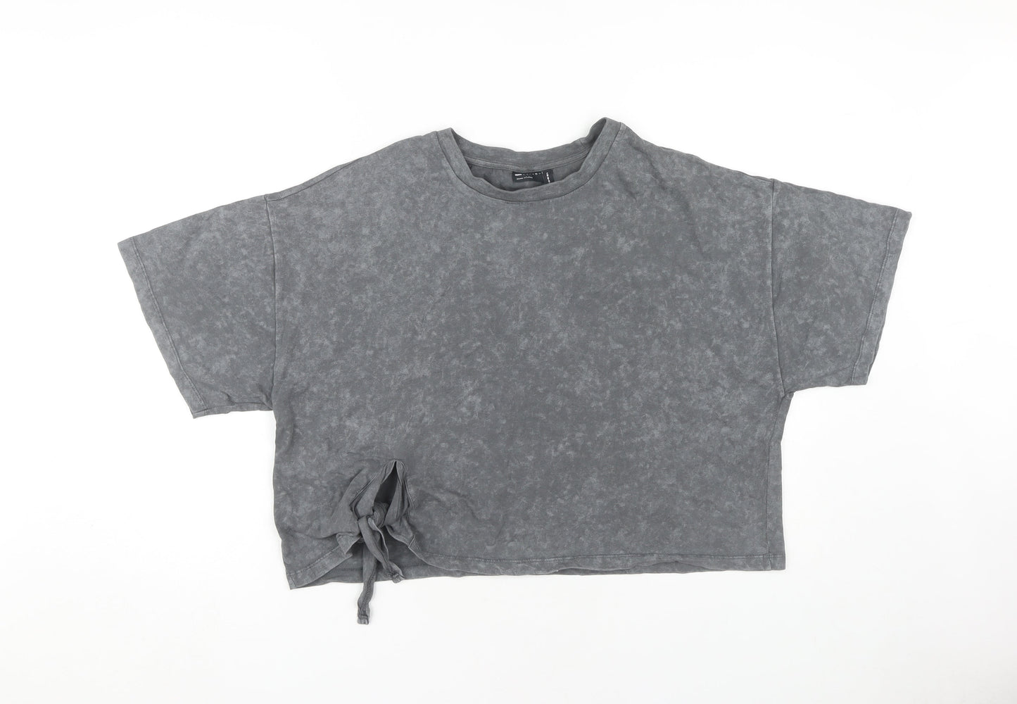 ASOS Women's Grey Cotton Relaxed T-Shirt Size 12