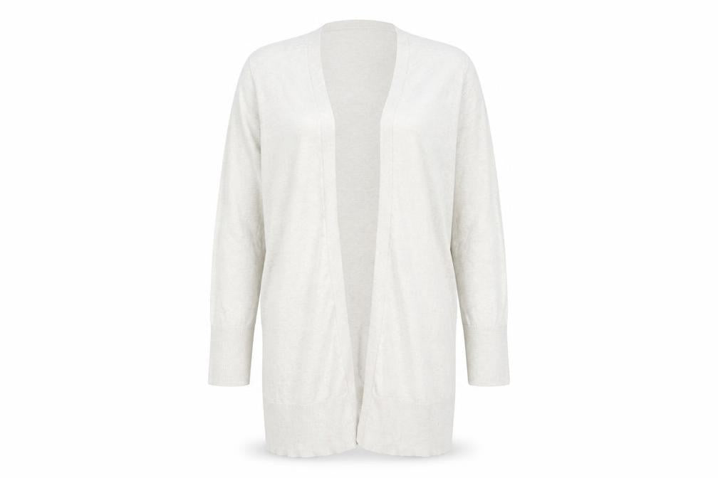 Oasis Women's Beige XL Open Front Cardigan Jumper
