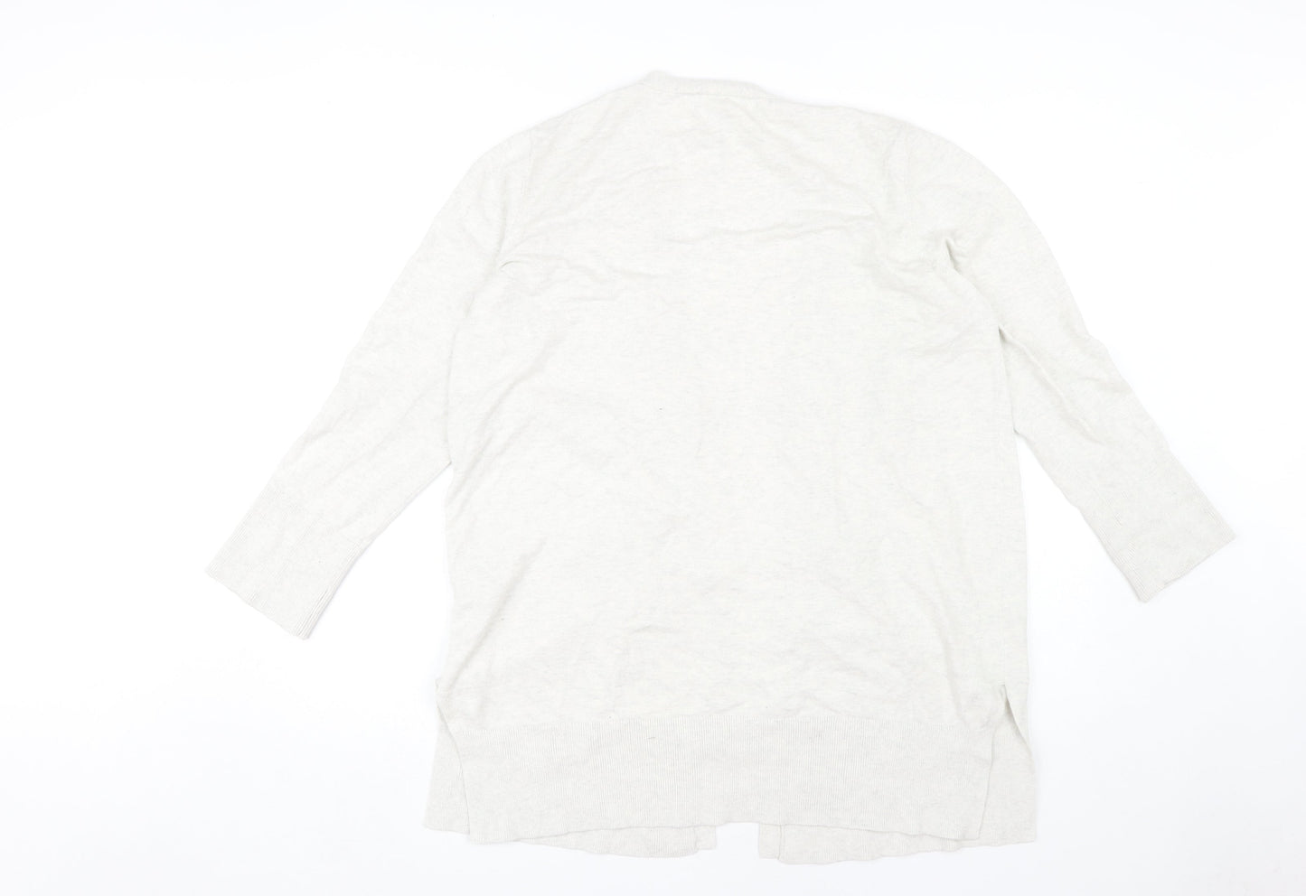Oasis Women's Beige XL Open Front Cardigan Jumper