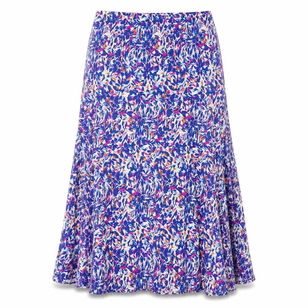 Patra Women's Multicoloured Floral Midi Skirt XL
