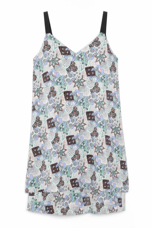 Warehouse Women's Multicoloured Viscose Slip Dress