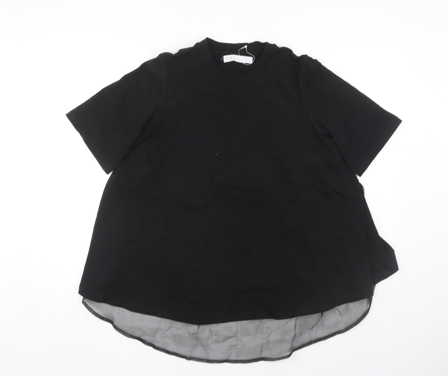 ASOS Women's Black Cotton T-Shirt, Size 10, Casual Wear