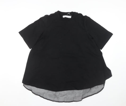 ASOS Women's Black Cotton T-Shirt, Size 10, Casual Wear