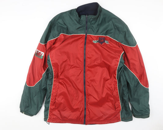 Manav Unisex Red/Green Varsity Jacket XXL Nylon