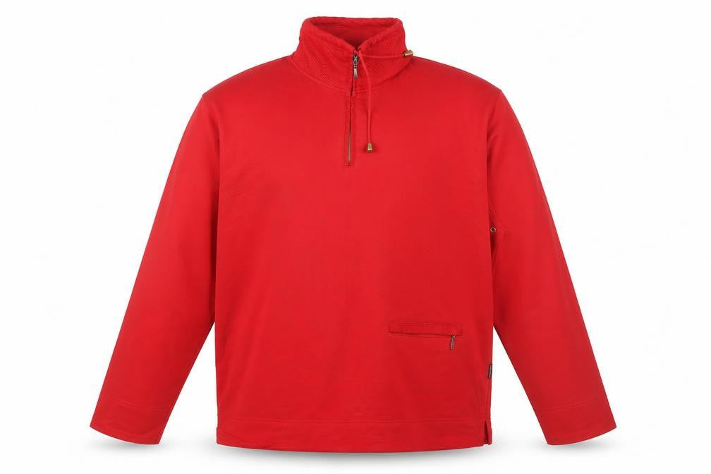 Roberto Sarto Red XL Men's Half-Zip Sweatshirt