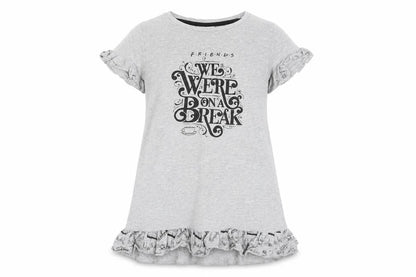Friends Girls Grey T-Shirt Dress 9-10 Years TV Casual