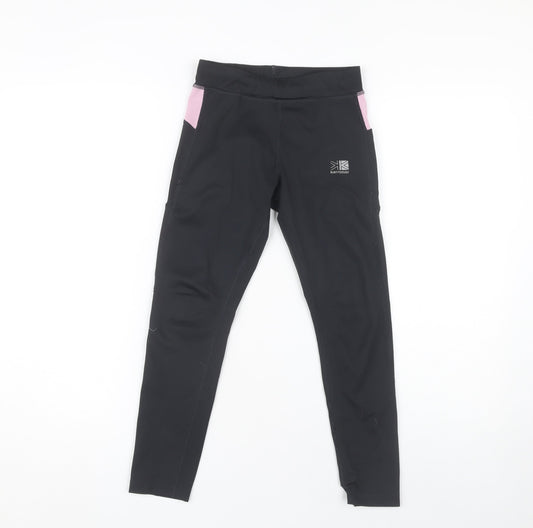 Karrimor Girls Black Running Leggings 9-10 Years
