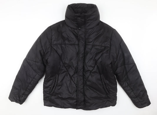 Collusion Women's Black Puffer Jacket, Size S, Winter Essential