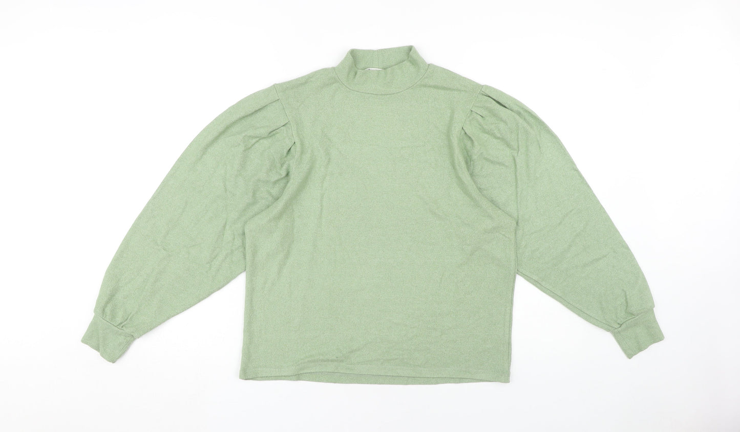 Stradivarius Women’s Green Mock Neck Jumper, Size 12