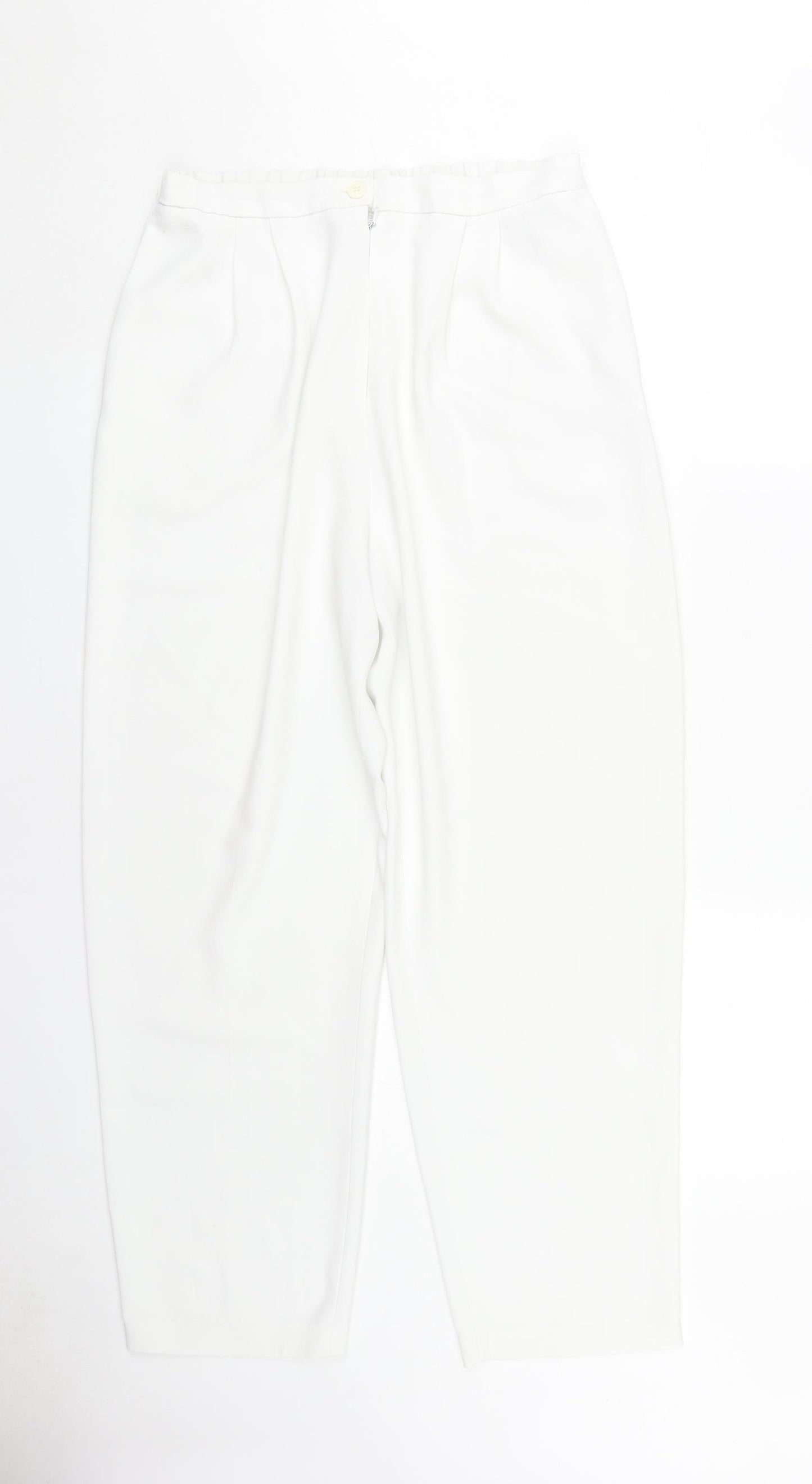 Frank Usher Women's White Trousers, Size 14