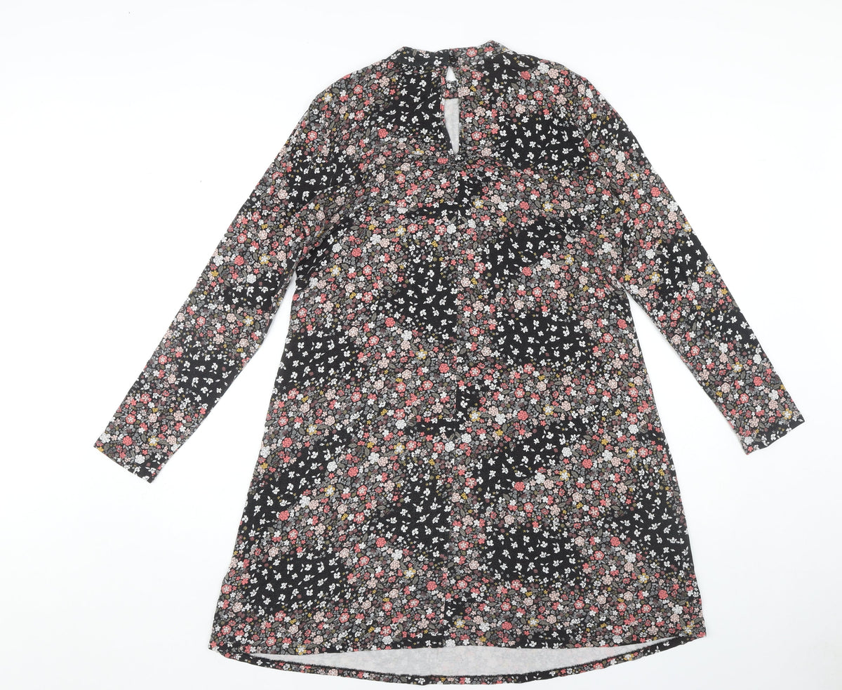 Marks & Spencer Floral Dress, Women's Long Sleeve, Size 14