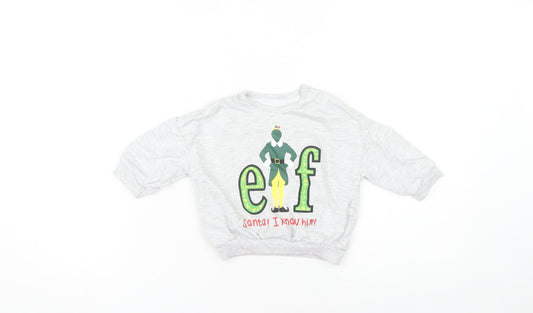 George Unisex Grey Christmas Elf Top 6-9 Months