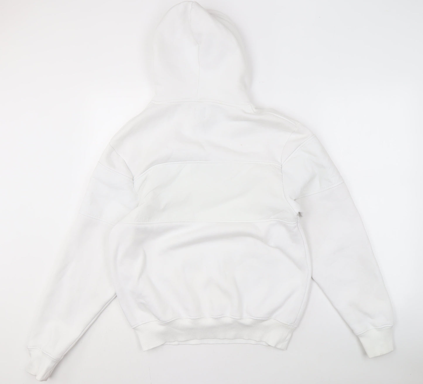 River Island Men's White Pullover Hoodie S