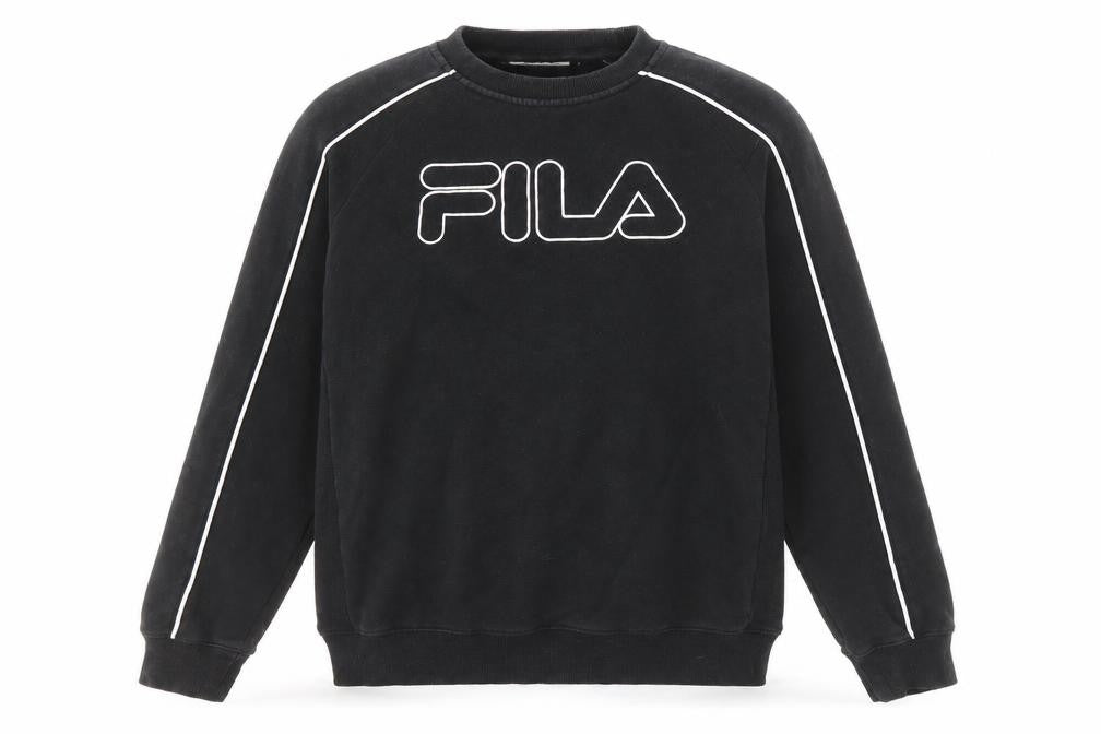 Fila Mens Black Pullover Sweatshirt S
