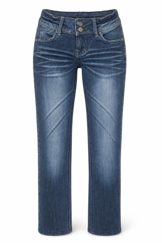 Miss Vip Women's Blue Skinny Jeans, Size 8, Medium Wash