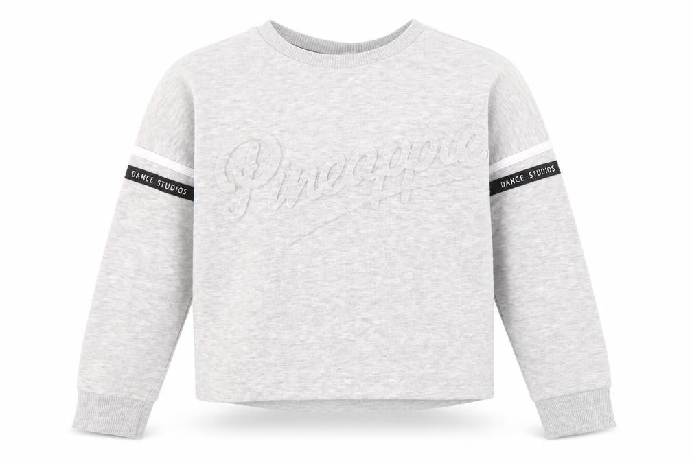 Pineapple Girls Grey Pullover Sweatshirt, Graphic Print, Dance