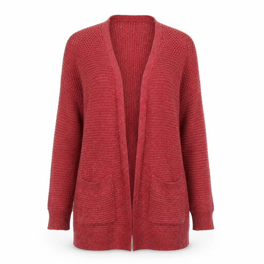 FatFace Women's Red Cardigan UK 6 V-Neck Knit