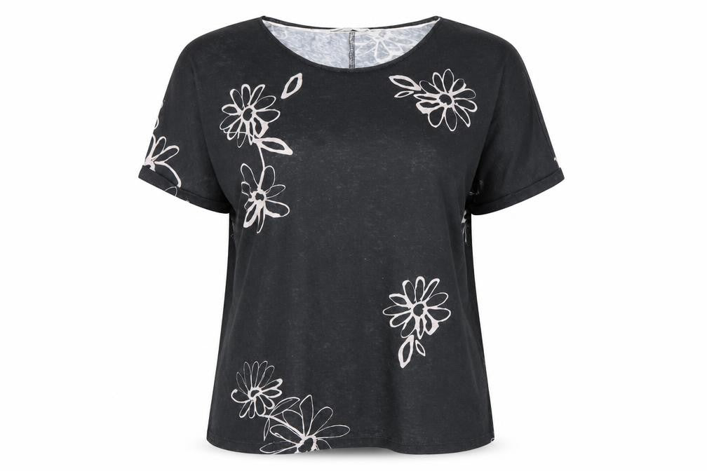 RJR. John Rocha Women's Black Floral Top Size 18
