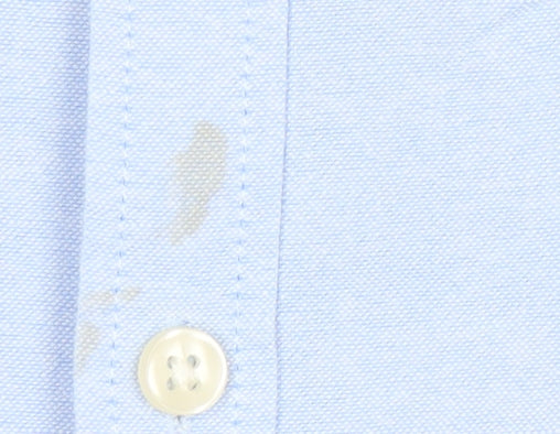 Matalan Boys Blue Button-Up Short Sleeve Shirt, Size 7 Years