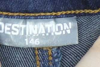 Destination Boys Blue Ripped Denim Jeans Size 18