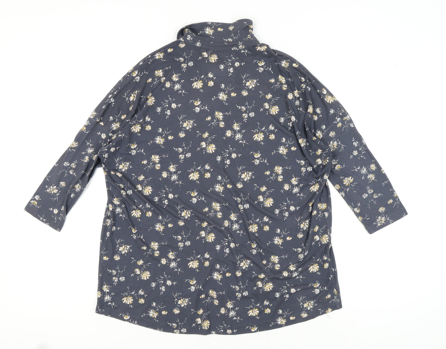 Fat Face Women's Blue Floral Button-Up Top Size 10
