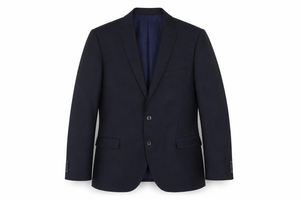 KIP Men’s Blue Single-Breasted Suit Jacket Size UK 50