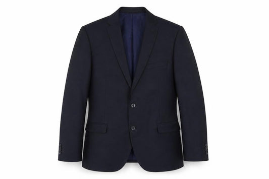 KIP Men’s Blue Single-Breasted Suit Jacket Size UK 50