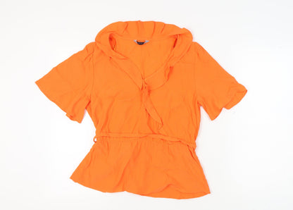 Marks & Spencer Women's Orange Blouse, Size 14, Viscose