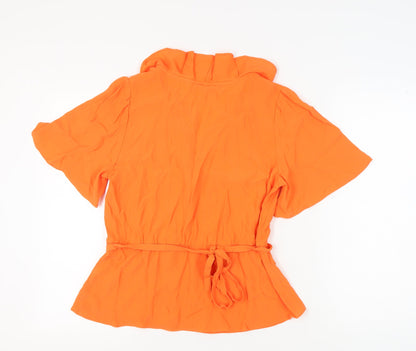 Marks & Spencer Women's Orange Blouse, Size 14, Viscose