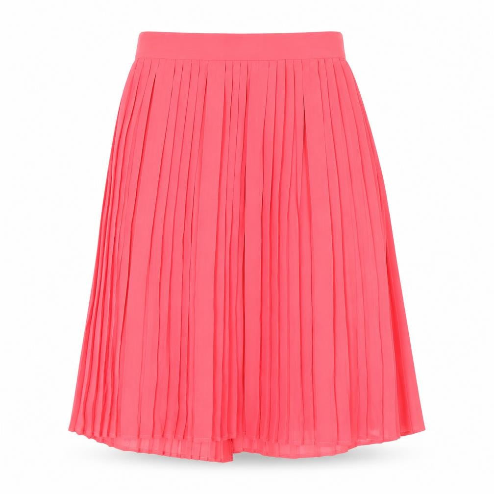 Mango Women’s Pink Midi Pleated Skirt Size 6