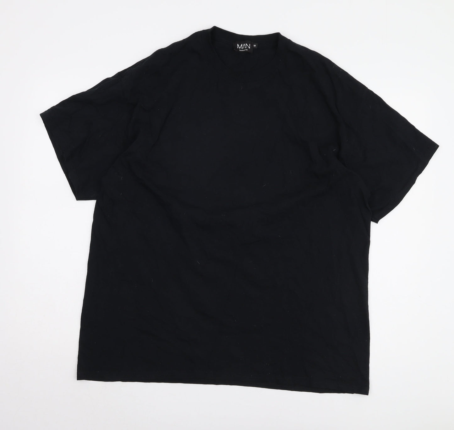 boohooMAN Men's Black Graphic Print T-Shirt, M