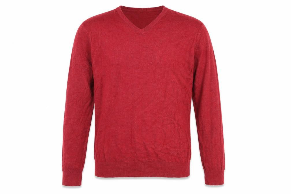 Thomas Nash Red V-Neck Men's Pullover Jumper M