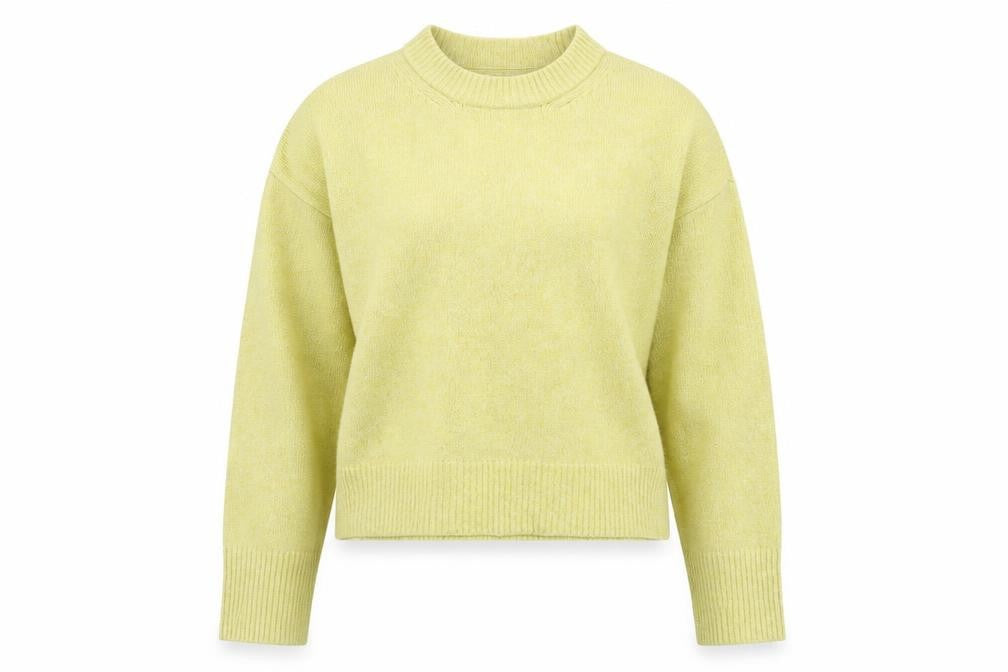 Abercrombie & Fitch Women's Yellow Mock Neck Pullover Jumper S