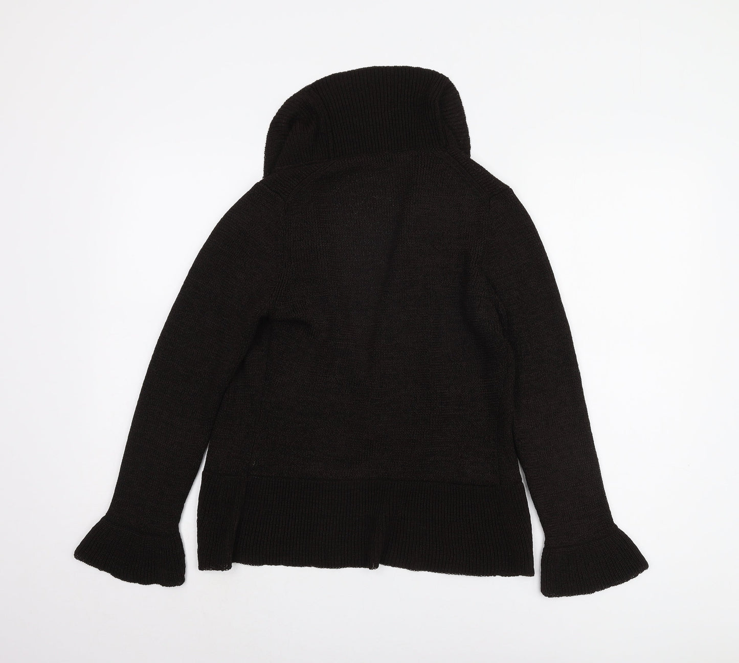 Viyella Women’s Black Open Front Cardigan M Knitwear